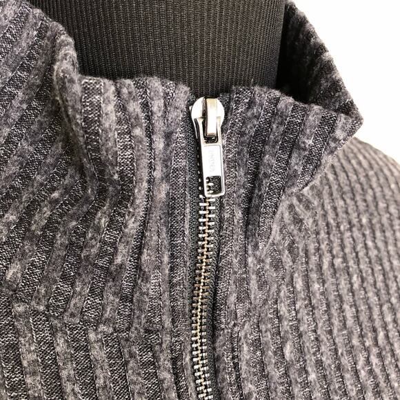 Torrid charcoal gray ribbed knit ¼ zip pullover sweater top size 1 or 1X - Picture 6 of 13